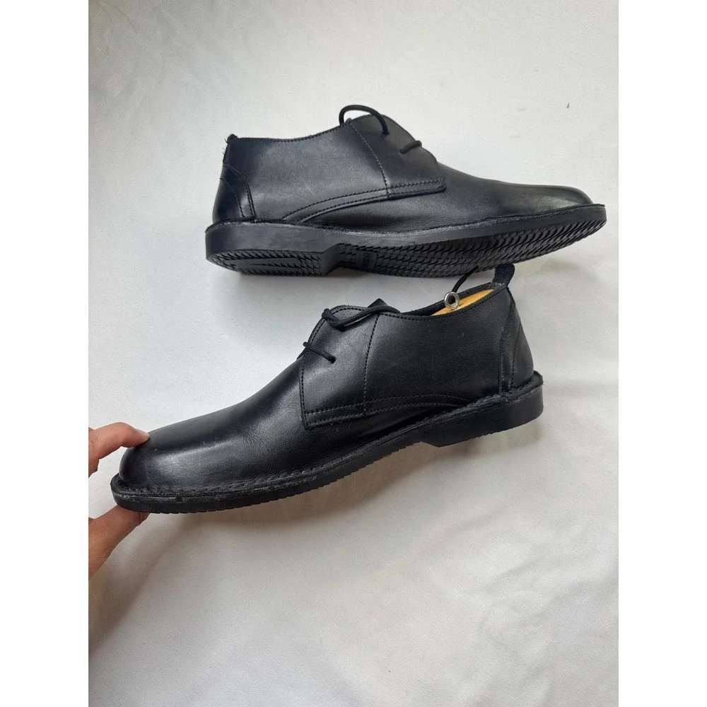Veldskoen Heritage Black Leather Chukka Boots Mens Size 12 Made in South Africa